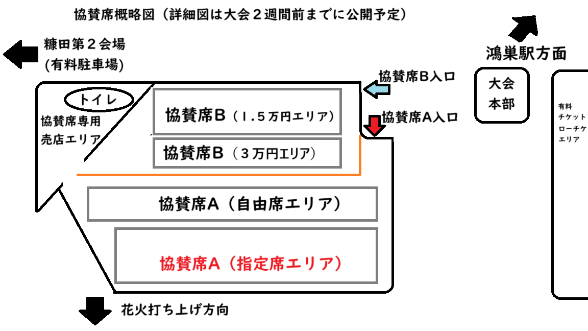 第20回こうのす花火大会 イス席 Fブロック 2名席 - その他